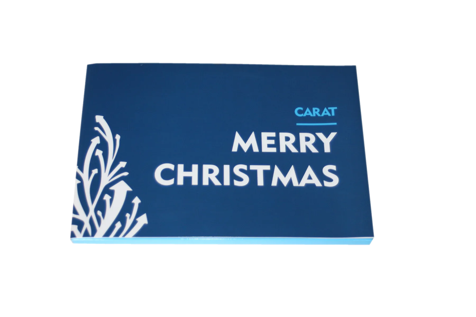 Felicitación Merry Christmas de Carat, cerrada